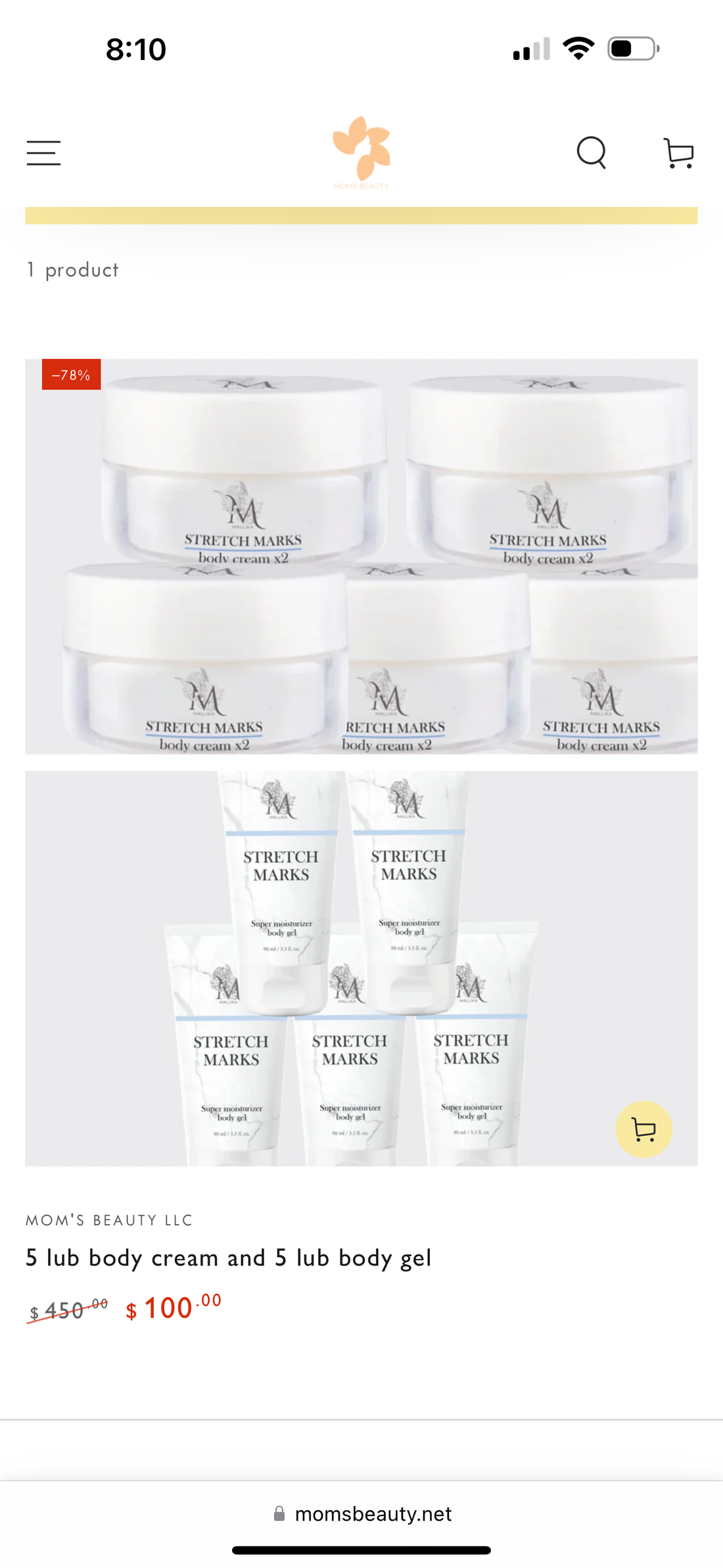 5 body cream, 5 body gel