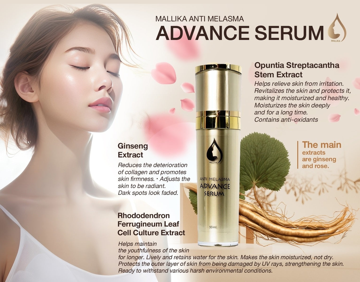 Mallika Anti Melasma Advance Serum30ml