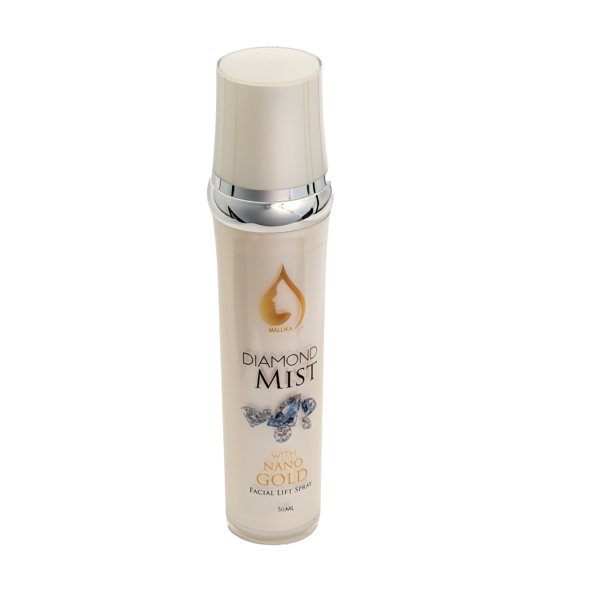 Mallika Diamond Mist with Nano Gold Facial  Lift Spray 50ml - 10-1-5864544